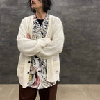 MOHAIR CARDIGAN #WHITE [23SS-WMK-KN06]