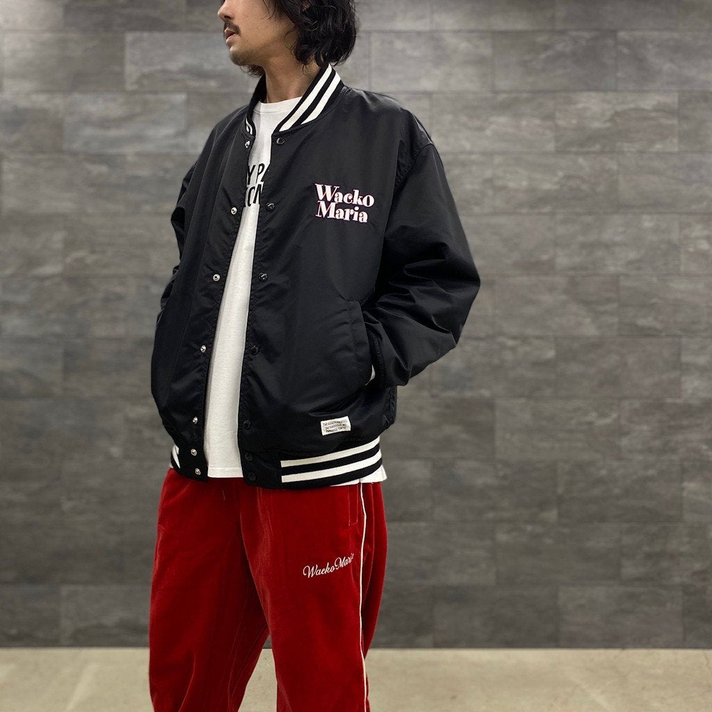 VARSITY JACKET -TYPE 3- #BLACK [23SS-WMO-BL10] _ WACKO MARIA