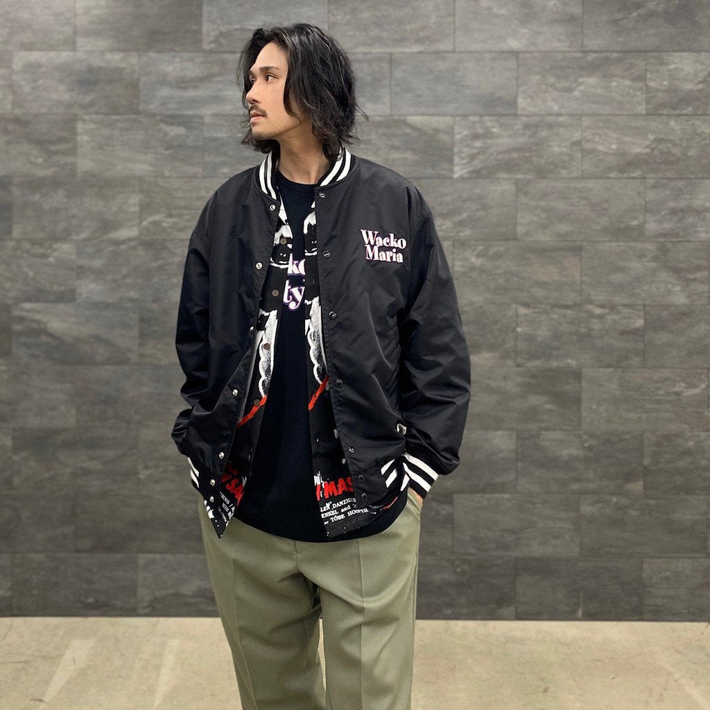 VARSITY JACKET -TYPE 3- #BLACK [23SS-WMO-BL10] _ WACKO MARIA