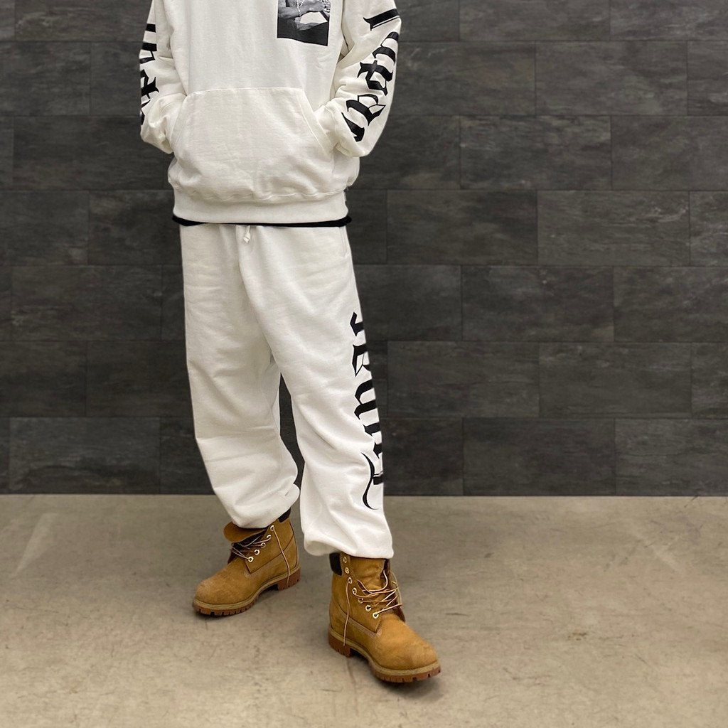 TUPAC | HEAVY WEIGHT SWEAT PANTS #WHITE [TUPAC-WM-SP01]