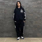 TUPAC | HEAVY WEIGHT PULLOVER HOODED SWEAT SHIRT -TYPE 1- #BLACK [TUPAC-WM-SS02]