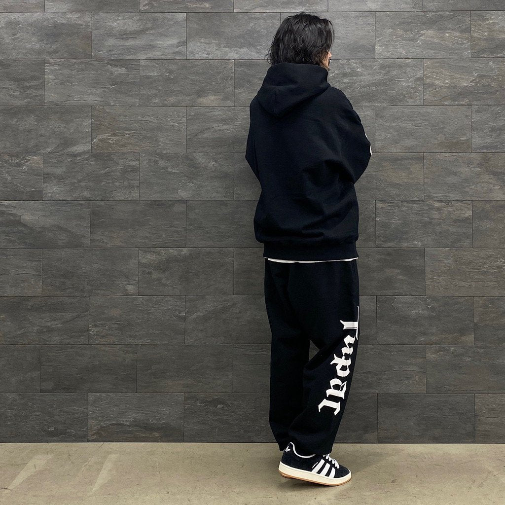 TUPAC | HEAVY WEIGHT PULLOVER HOODED SWEAT SHIRT -TYPE 1- #BLACK [TUPAC-WM-SS02]