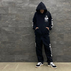 TUPAC | HEAVY WEIGHT PULLOVER HOODED SWEAT SHIRT -TYPE 1- #BLACK [TUPAC-WM-SS02]