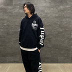 TUPAC | HEAVY WEIGHT PULLOVER HOODED SWEAT SHIRT -TYPE 1- #BLACK [TUPAC-WM-SS02]