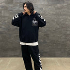 TUPAC | HEAVY WEIGHT PULLOVER HOODED SWEAT SHIRT -TYPE 1- #BLACK [TUPAC-WM-SS02]