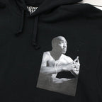 TUPAC | HEAVY WEIGHT PULLOVER HOODED SWEAT SHIRT -TYPE 1- #BLACK [TUPAC-WM-SS02]