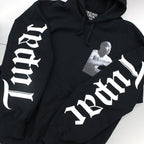 TUPAC | HEAVY WEIGHT PULLOVER HOODED SWEAT SHIRT -TYPE 1- #BLACK [TUPAC-WM-SS02]