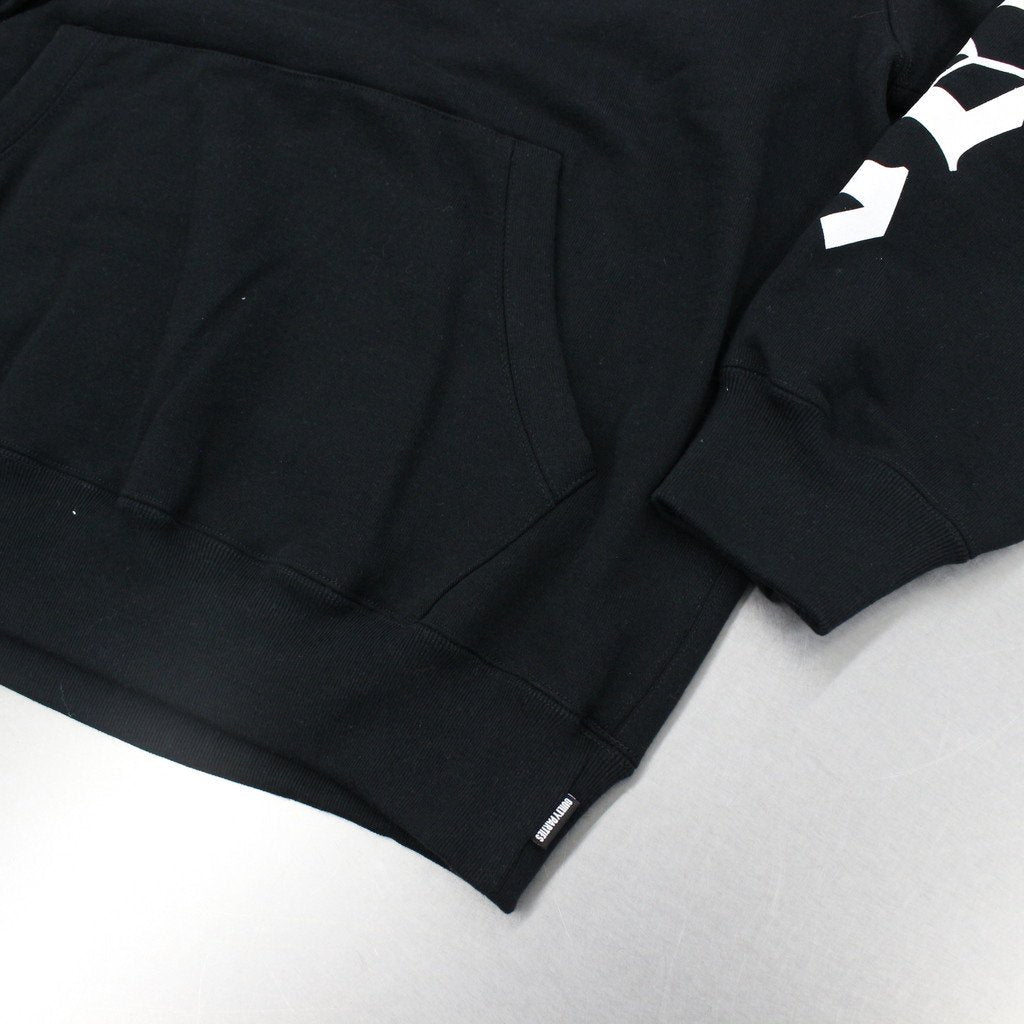 TUPAC | HEAVY WEIGHT PULLOVER HOODED SWEAT SHIRT -TYPE 1- #BLACK [TUPAC-WM-SS02]