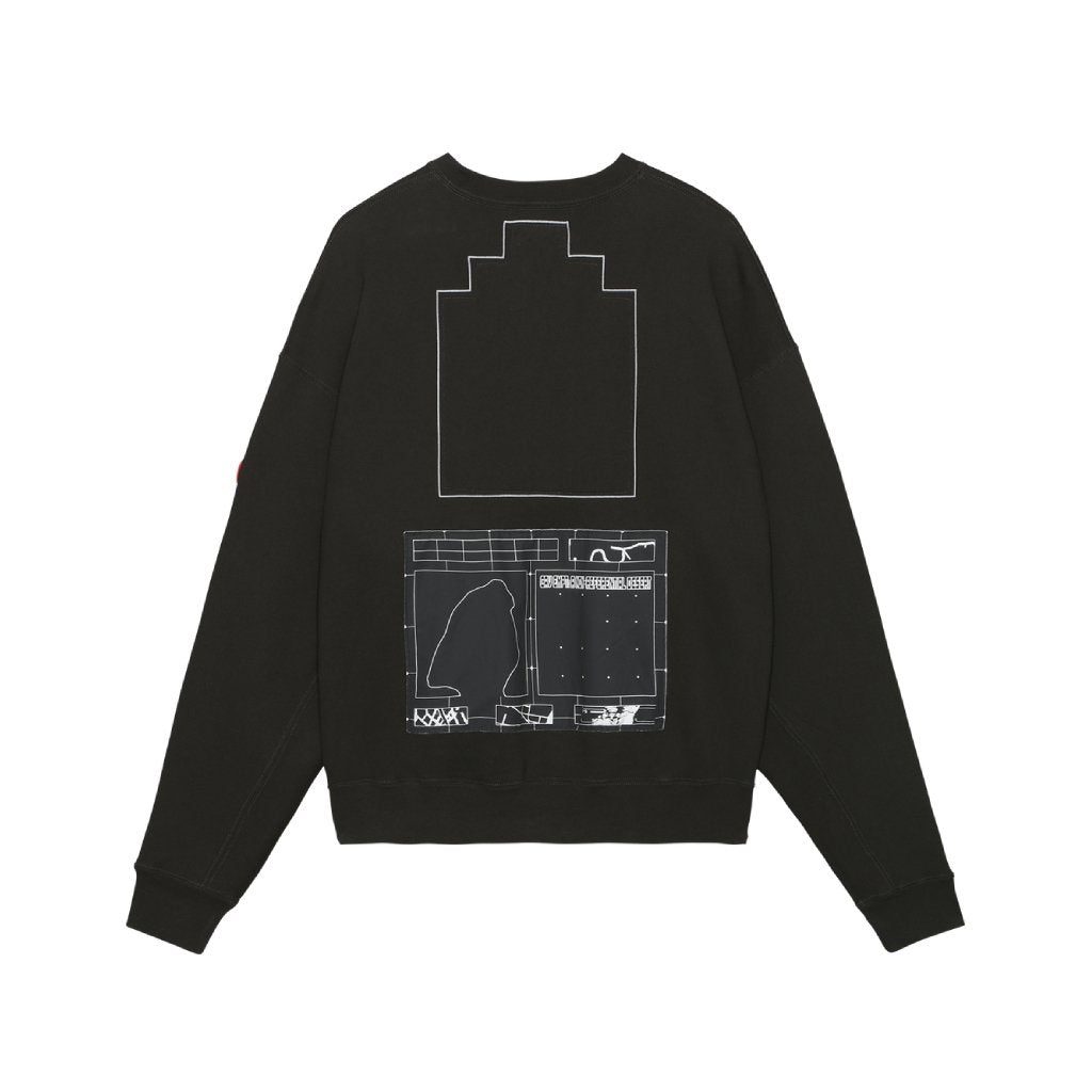 TRAJECTORY CREW NECK #BLACK [CES23CS02] _ C.E | シーイー – cocorozashi