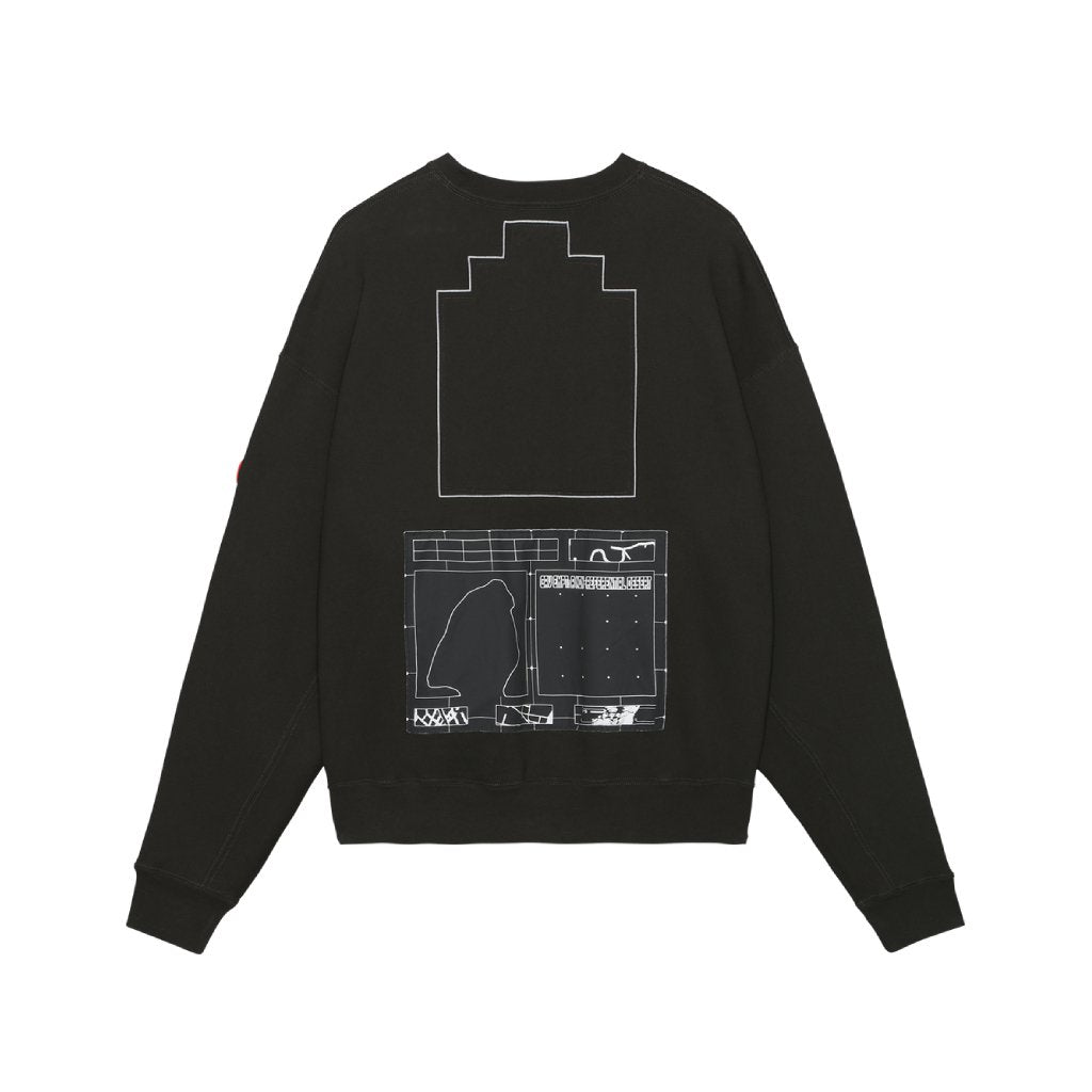 TRAJECTORY CREW NECK #BLACK [CES23CS02]