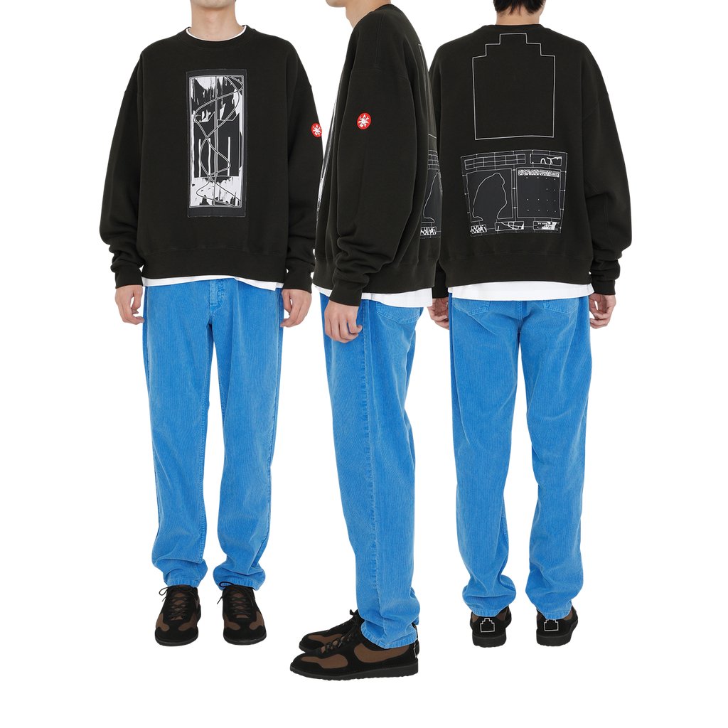 TRAJECTORY CREW NECK #BLACK [CES23CS02]