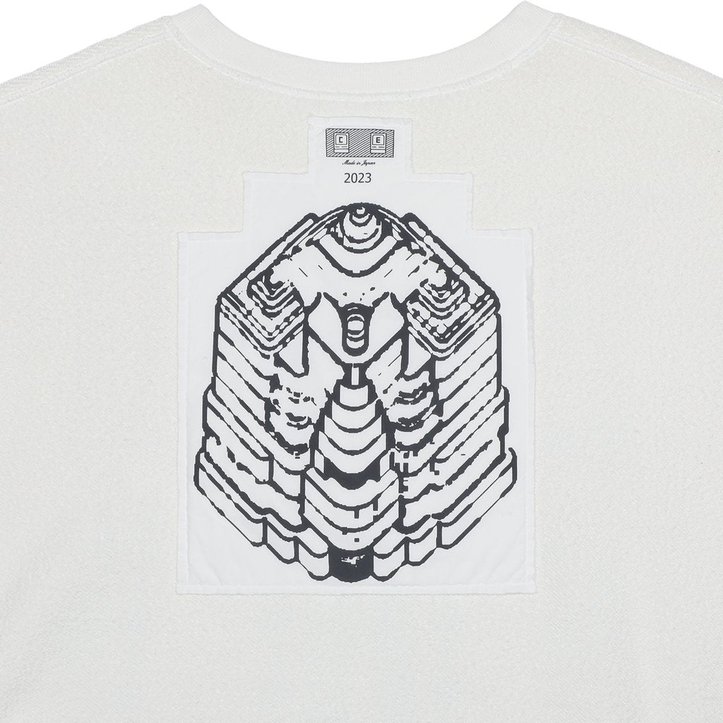 WASHED CREW NECK #WHITE [CES23CS04]