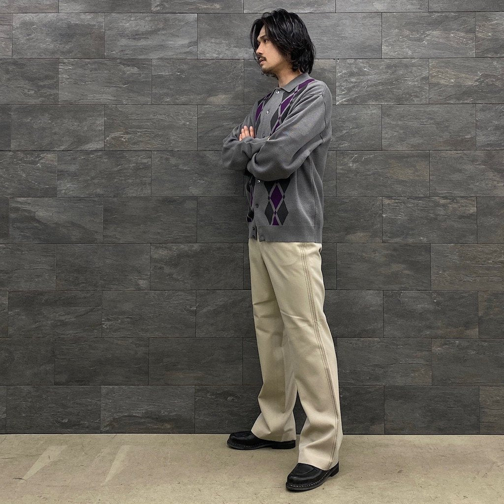 4 針寬休閒褲#米色 [SC2310-PN06]