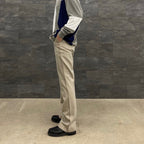 4 針寬休閒褲#米色 [SC2310-PN06]