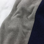 毛絨條紋襯衫#灰色 [SC2310-CT01]