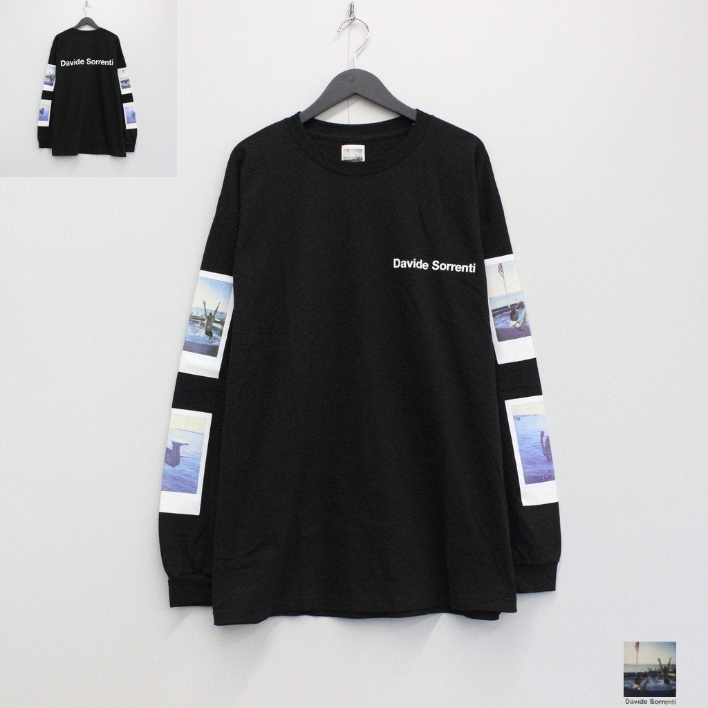 DAVIDE SORRENTI | CREW NECK LONG SLEEVE T-SHIRT #BLACK [DAVIDESORRENTI-WM-LT01]