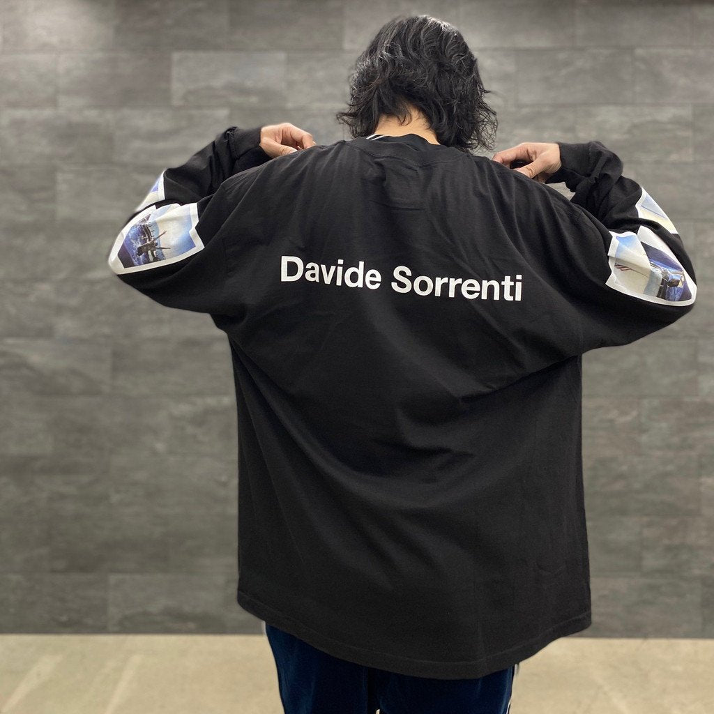 DAVIDE SORRENTI | CREW NECK LONG SLEEVE T-SHIRT #BLACK [DAVIDESORRENTI-WM-LT01]