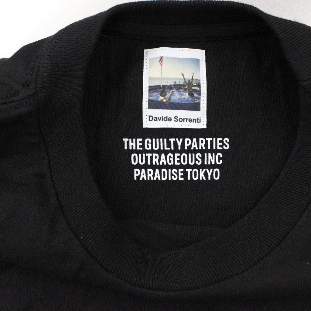 DAVIDE SORRENTI | CREW NECK LONG SLEEVE T-SHIRT #BLACK [DAVIDESORRENTI-WM-LT01]