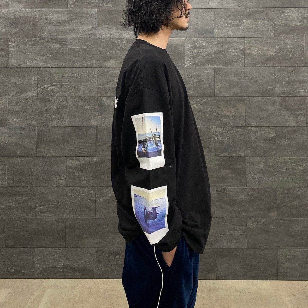 DAVIDE SORRENTI | CREW NECK LONG SLEEVE T-SHIRT #BLACK [DAVIDESORRENTI-WM-LT01]