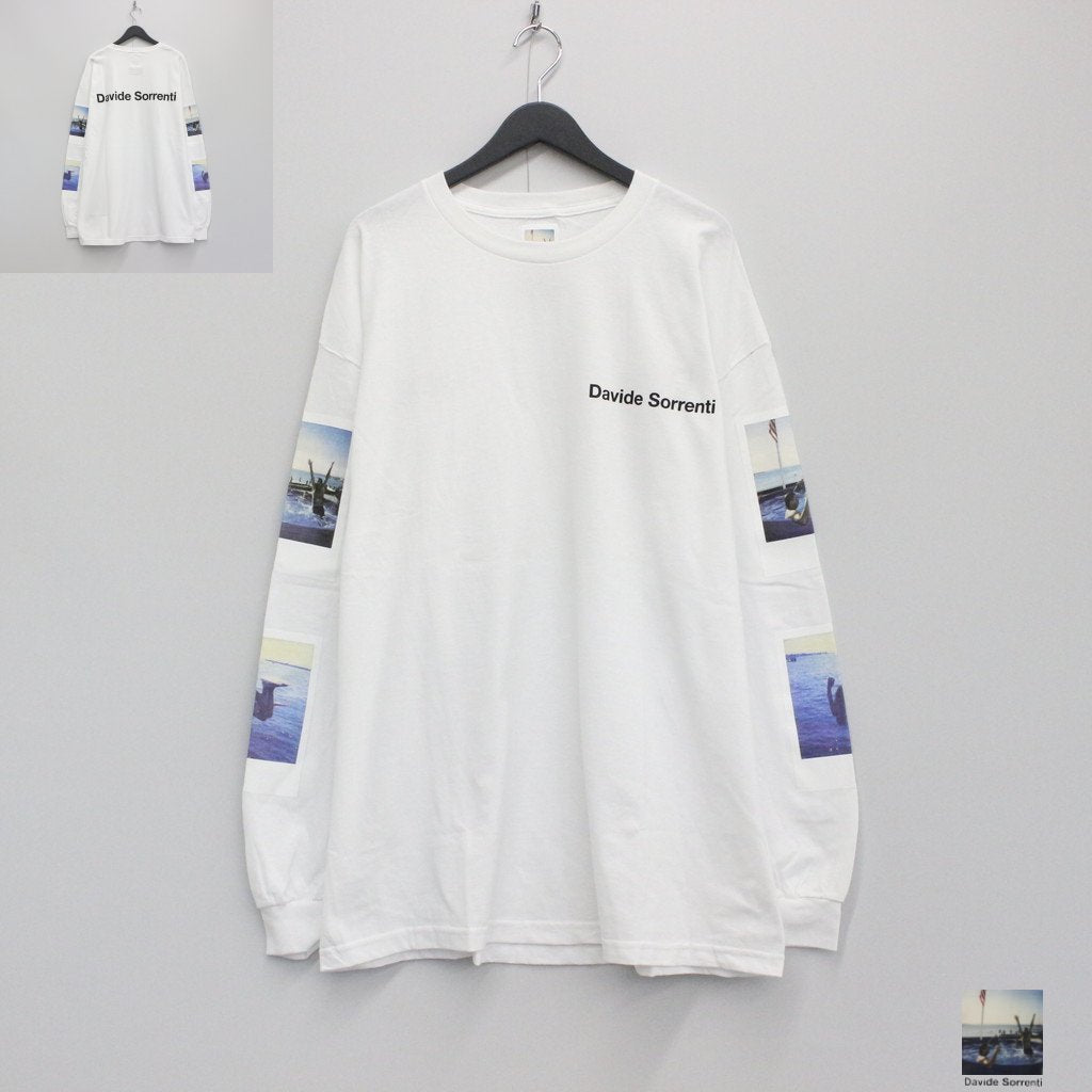 DAVIDE SORRENTI | CREW NECK LONG SLEEVE T-SHIRT #WHITE [DAVIDESORRENTI-WM-LT01]