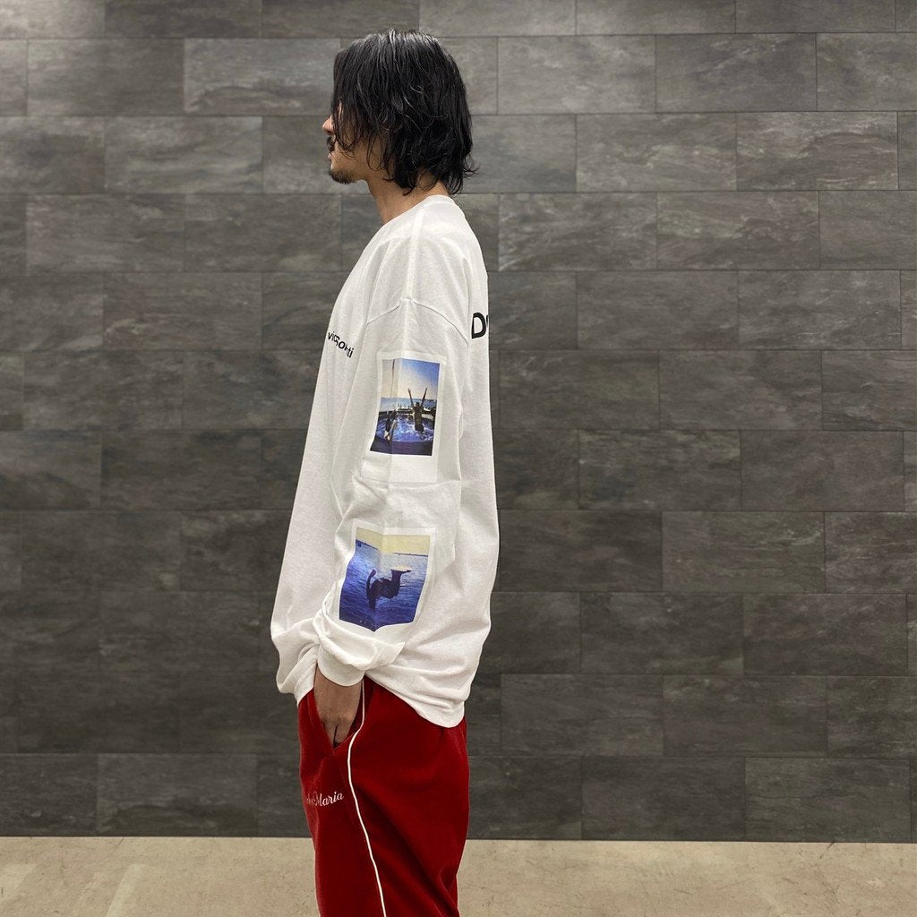 DAVIDE SORRENTI | CREW NECK LONG SLEEVE T-SHIRT #WHITE [DAVIDESORRENTI-WM-LT01]