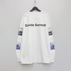 DAVIDE SORRENTI | CREW NECK LONG SLEEVE T-SHIRT #WHITE [DAVIDESORRENTI-WM-LT01]