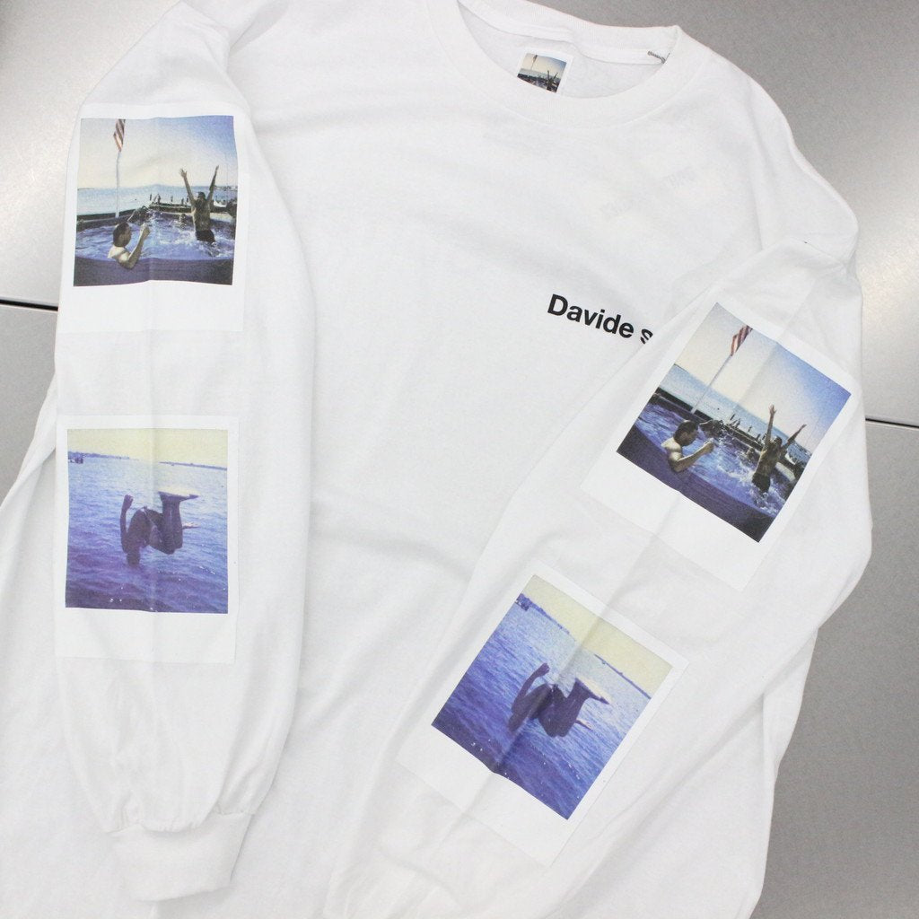 DAVIDE SORRENTI | CREW NECK LONG SLEEVE T-SHIRT #WHITE [DAVIDESORRENTI-WM-LT01]