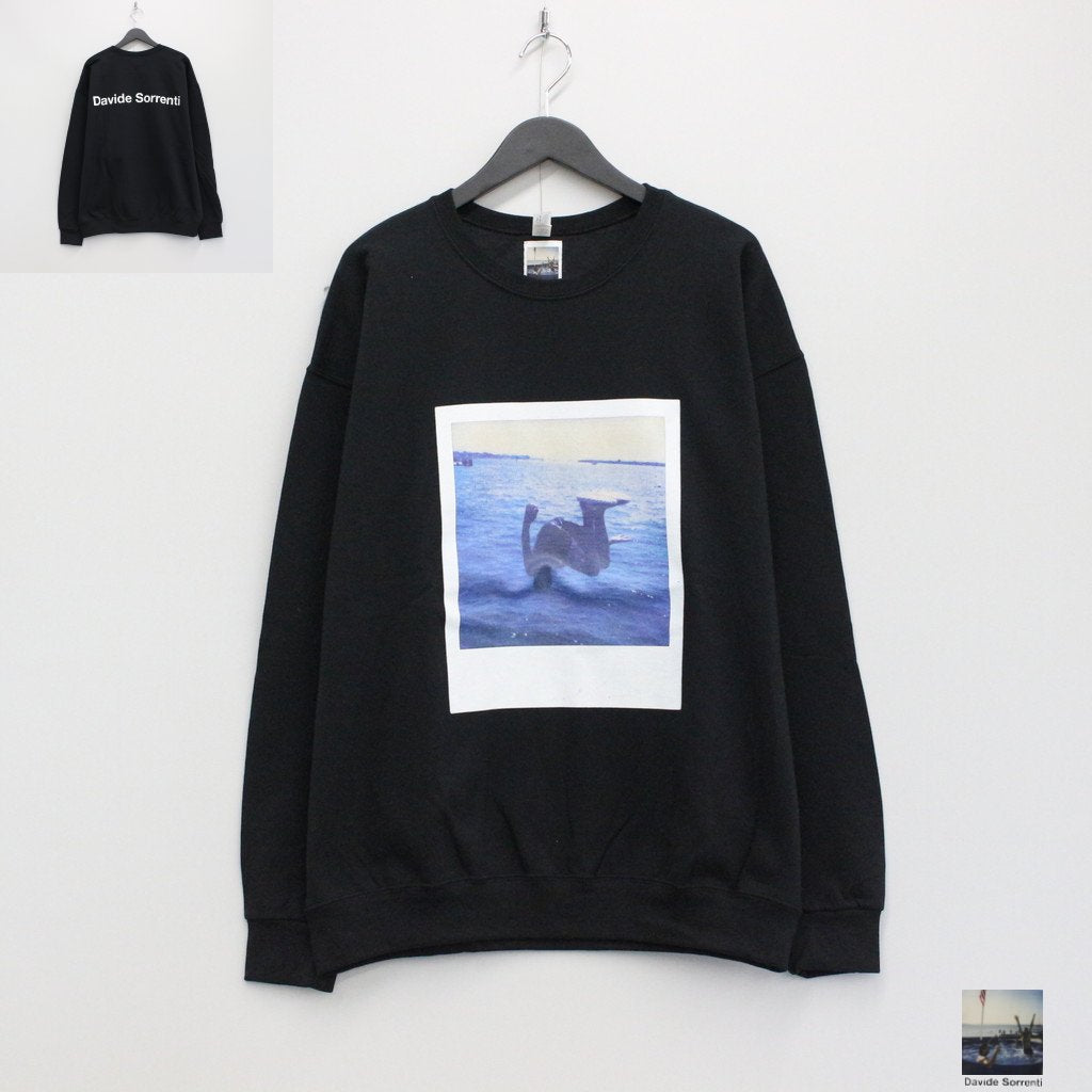 DAVIDE SORRENTI | CREW NECK SWEAT SHIRT -TYPE 3- #BLACK [DAVIDESORRENTI-WM-SS03]