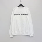 DAVIDE SORRENTI | CREW NECK SWEAT SHIRT -TYPE 3- #WHITE [DAVIDESORRENTI-WM-SS03]
