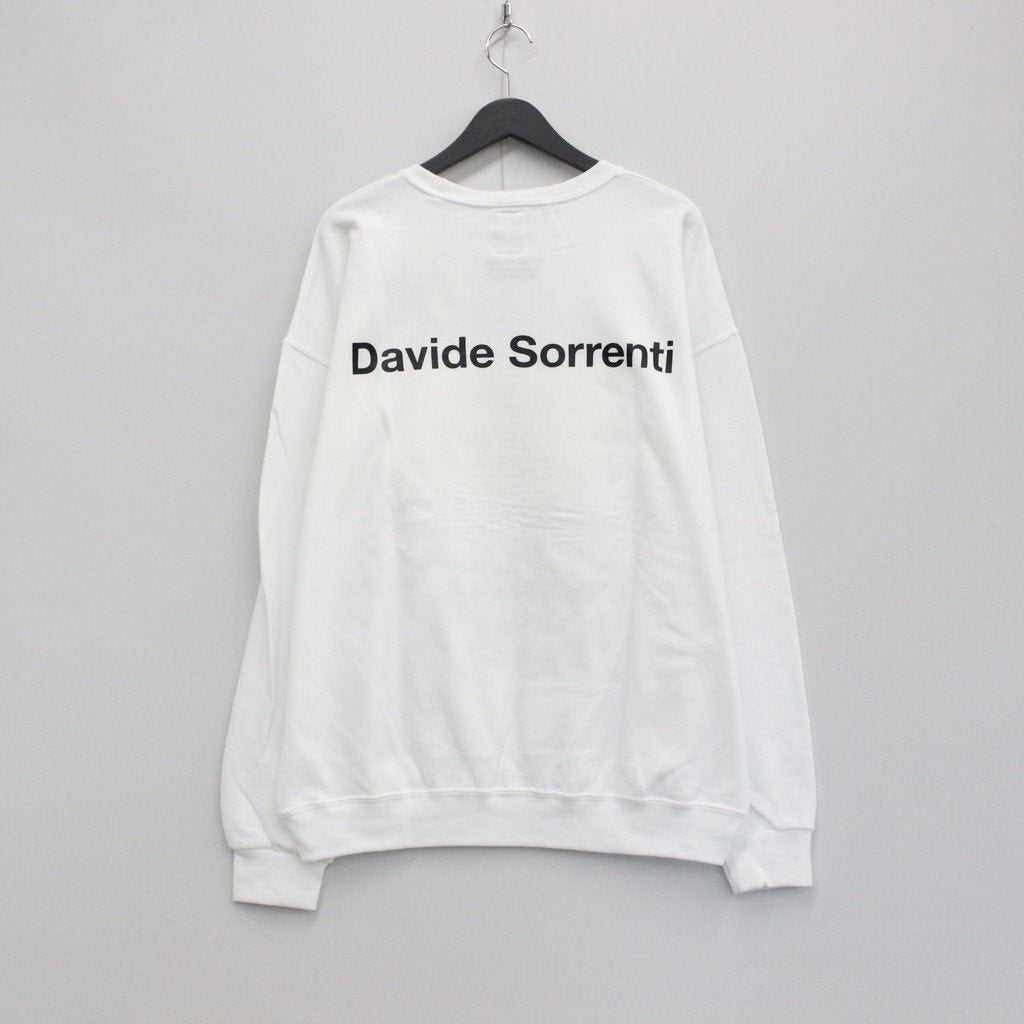 DAVIDE SORRENTI | CREW NECK SWEAT SHIRT -TYPE 3- #WHITE [DAVIDESORRENTI-WM-SS03]