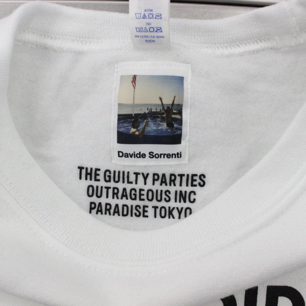 DAVIDE SORRENTI | CREW NECK SWEAT SHIRT -TYPE 3- #WHITE [DAVIDESORRENTI-WM-SS03]