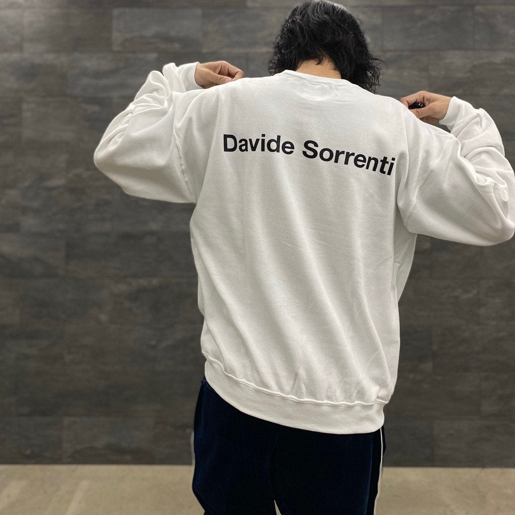 DAVIDE SORRENTI | CREW NECK SWEAT SHIRT -TYPE 3- #WHITE [DAVIDESORRENTI-WM-SS03]