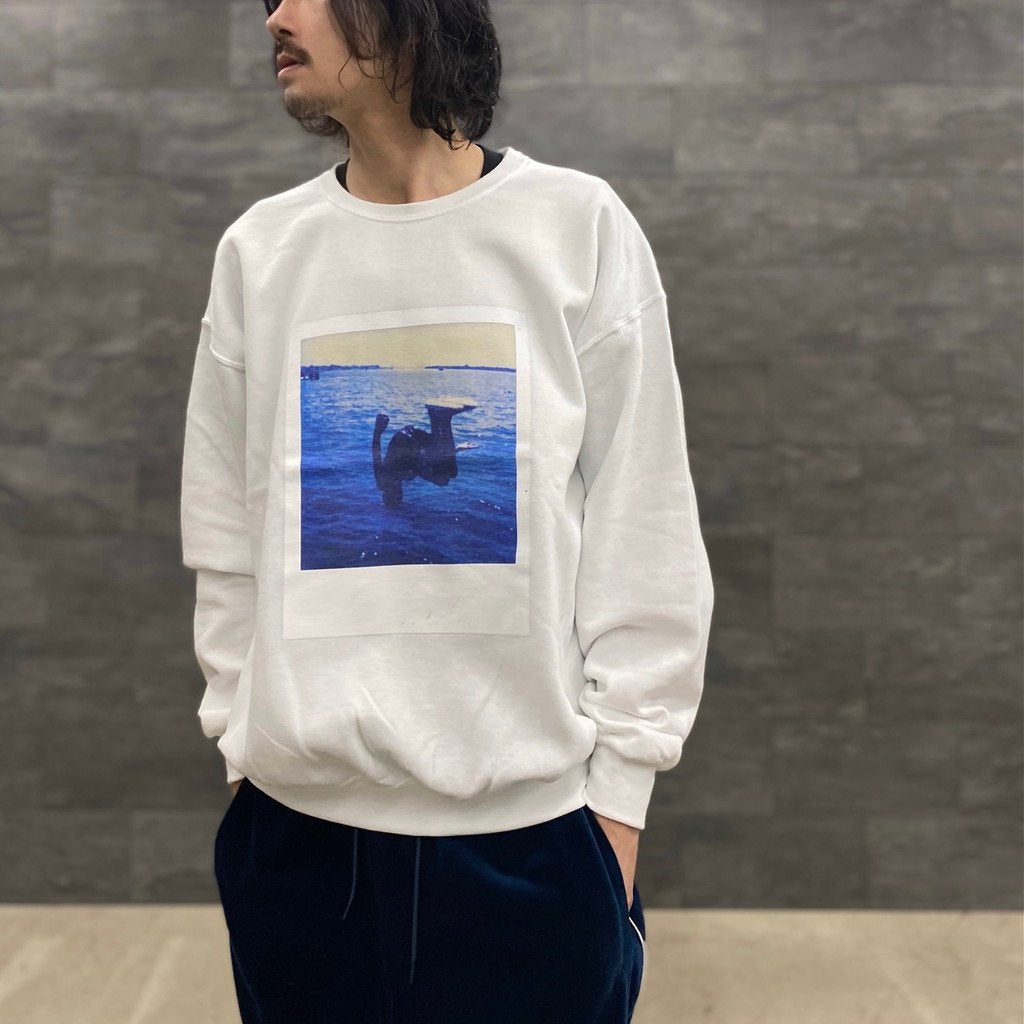 DAVIDE SORRENTI | CREW NECK SWEAT SHIRT -TYPE 3- #WHITE [DAVIDESORRENTI-WM-SS03]