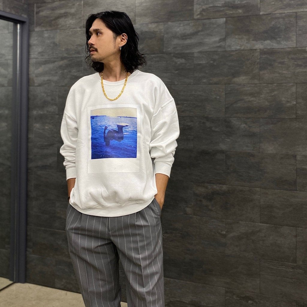 DAVIDE SORRENTI | CREW NECK SWEAT SHIRT -TYPE 3- #WHITE [DAVIDESORRENTI-WM-SS03]