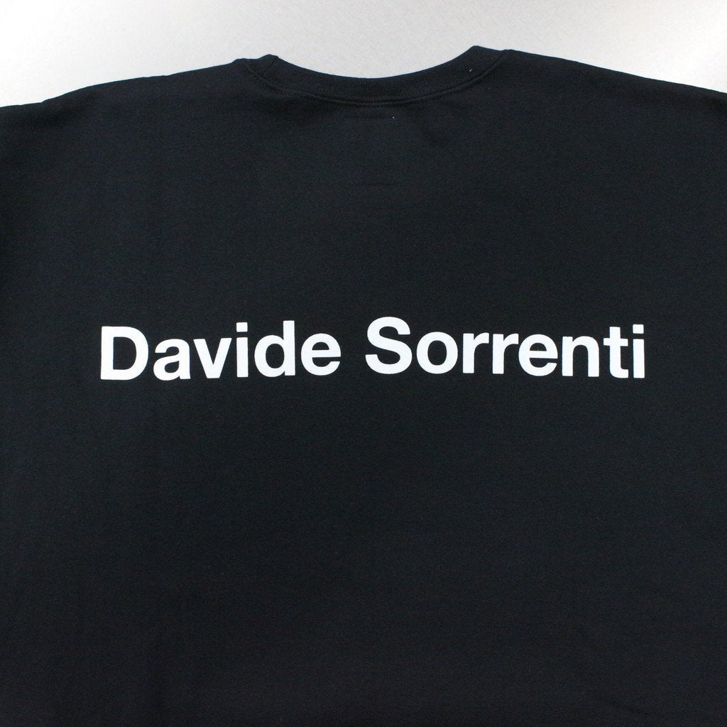 DAVIDE SORRENTI | CREW NECK SWEAT SHIRT -TYPE 2- #BLACK [DAVIDESORRENTI-WM-SS02]