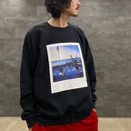 DAVIDE SORRENTI | CREW NECK SWEAT SHIRT -TYPE 2- #BLACK [DAVIDESORRENTI-WM-SS02]