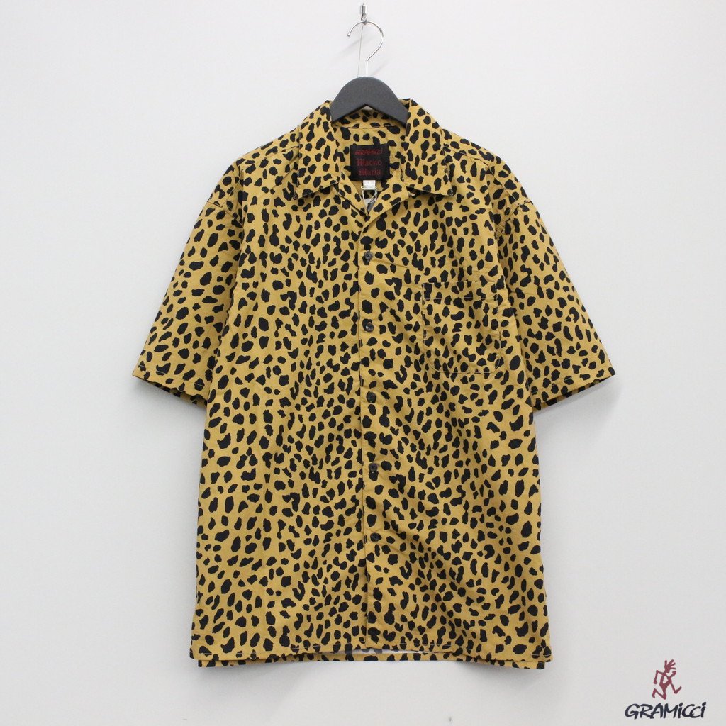 GRAMICCI | LEOPARD OPEN COLLAR SHIRT #BEIGE [GRAMICCI-WM-OC01]