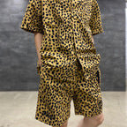 GRAMICCI | LEOPARD OPEN COLLAR SHIRT #BEIGE [GRAMICCI-WM-OC01]