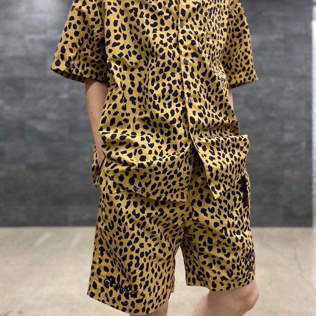 GRAMICCI | LEOPARD OPEN COLLAR SHIRT #BEIGE [GRAMICCI-WM-OC01]
