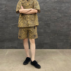 GRAMICCI | LEOPARD OPEN COLLAR SHIRT #BEIGE [GRAMICCI-WM-OC01]