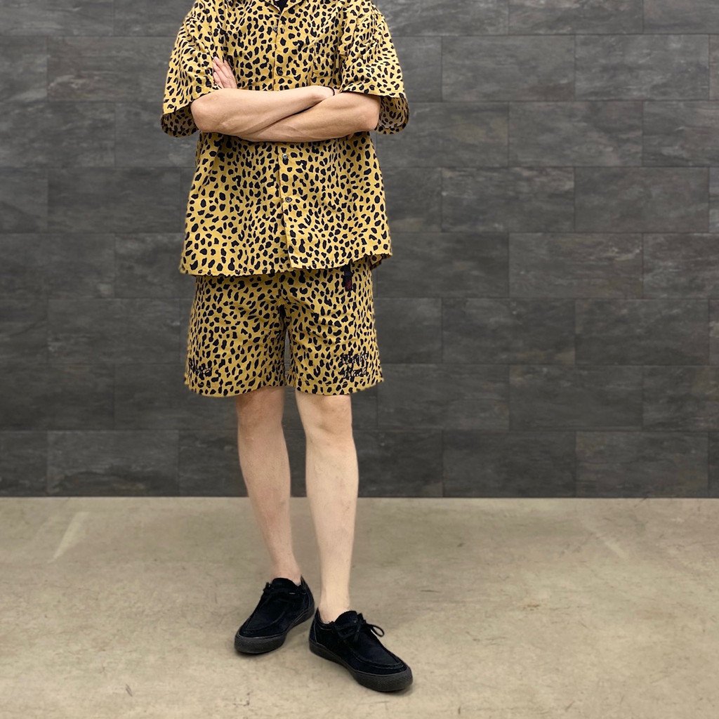 GRAMICCI | LEOPARD OPEN COLLAR SHIRT #BEIGE [GRAMICCI-WM-OC01]