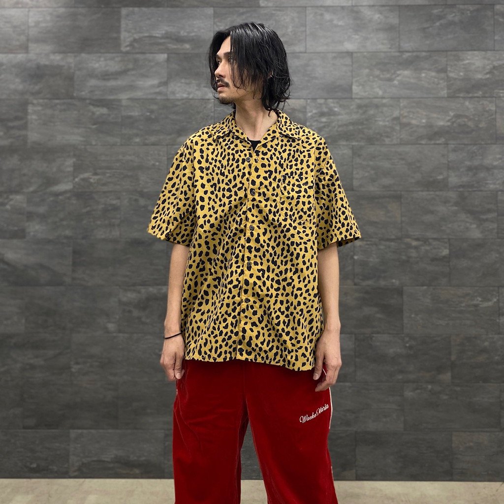 GRAMICCI | LEOPARD OPEN COLLAR SHIRT #BEIGE [GRAMICCI-WM-OC01]