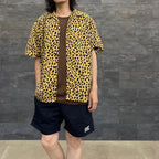 GRAMICCI | LEOPARD OPEN COLLAR SHIRT #BEIGE [GRAMICCI-WM-OC01]