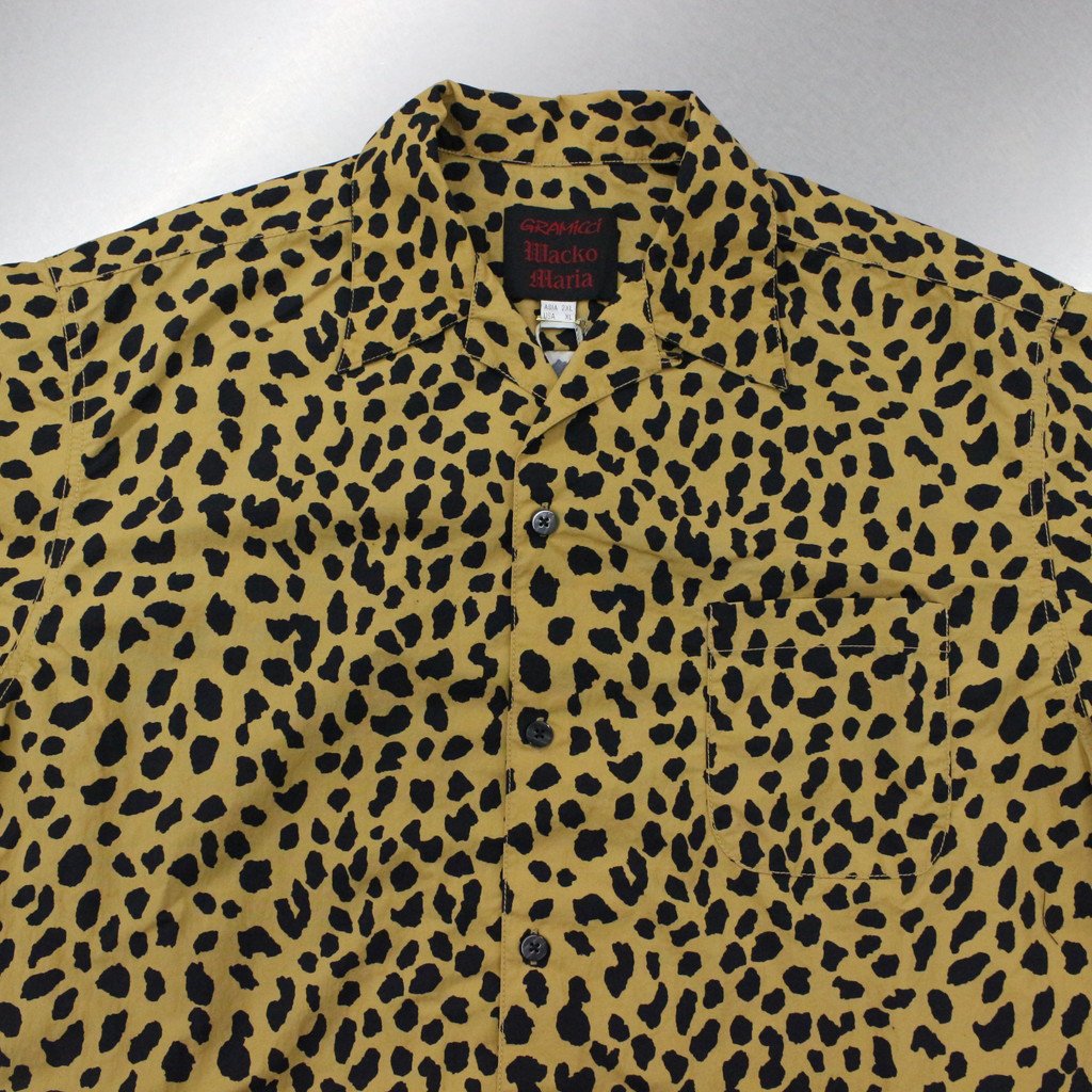 GRAMICCI | LEOPARD OPEN COLLAR SHIRT #BEIGE [GRAMICCI-WM-OC01]