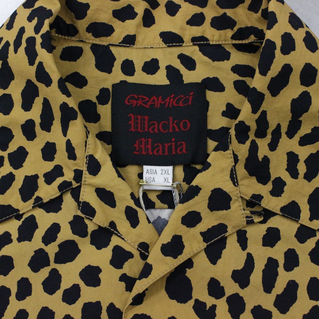 GRAMICCI | LEOPARD OPEN COLLAR SHIRT #BEIGE [GRAMICCI-WM-OC01]