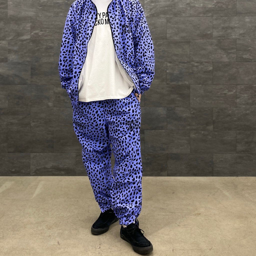 GRAMICCI | LEOPARD TRACK PANTS #PURPLE [GRAMICCI-WM-TP01]