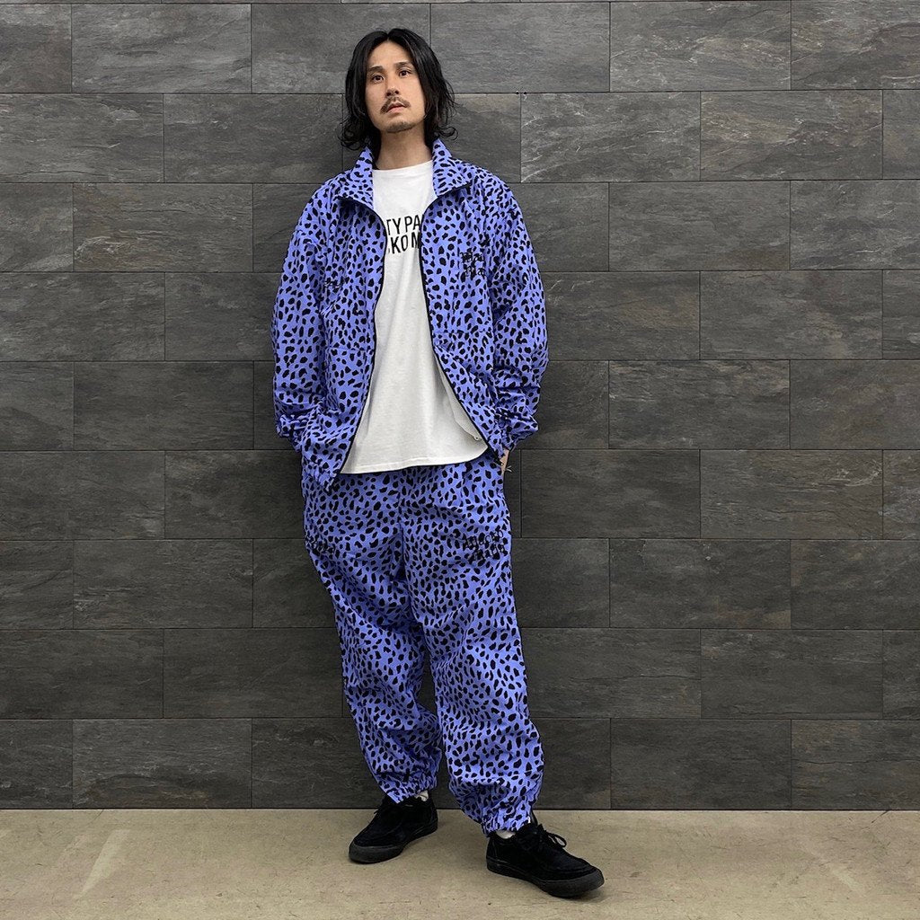 GRAMICCI | LEOPARD TRACK PANTS #PURPLE [GRAMICCI-WM-TP01]