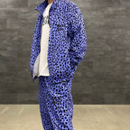 GRAMICCI | LEOPARD TRACK PANTS #PURPLE [GRAMICCI-WM-TP01]