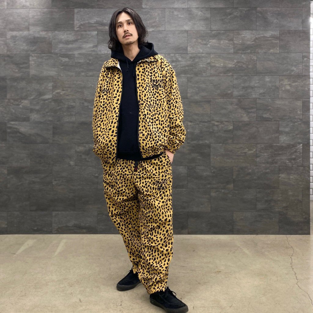 GRAMICCI | LEOPARD TRACK PANTS #BEIGE [GRAMICCI-WM-TP01]