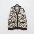 LEOPARD JACQUARD CARDIGAN #WHITE [23SS-WMK-KN16]